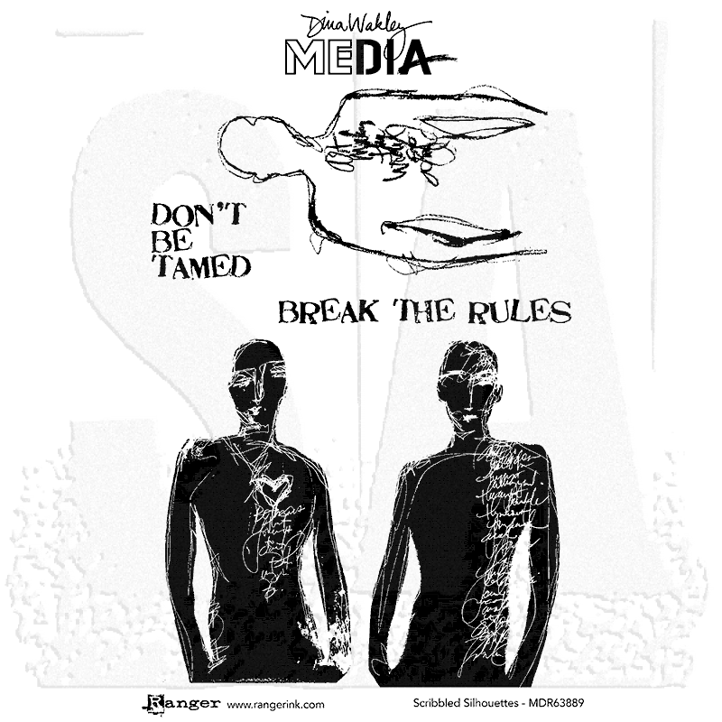 Ranger Ink - Dina Wakley Media - Cling Mounted Rubber Stamps