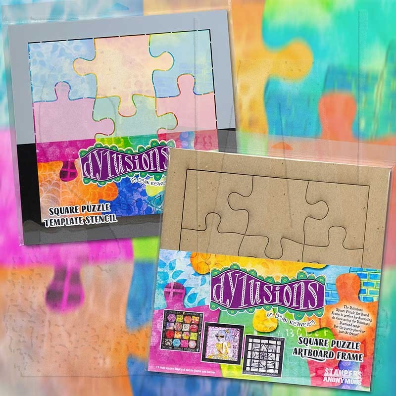 Dylusions Puzzle Frame April 2024 Bundle DYSAPR24BL