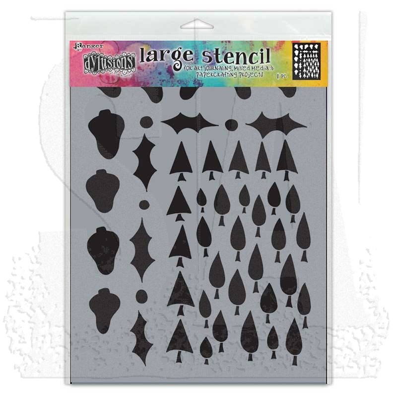 Dylusions Large Stencil: Tree Border DYS78050