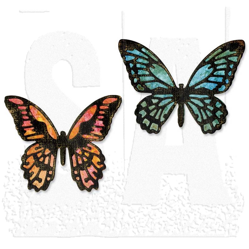 Download Sizzix Thinlits Die Set Mini Detailed Butterflies 661802