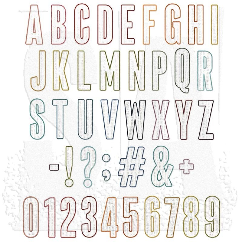 Alphanumeric Number and Letter Sets