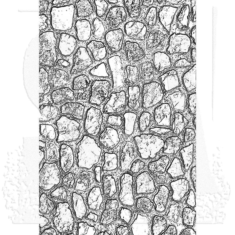 Sizzix 3-D Texture Fades Embossing Folder: Cobblestones #2 665375
