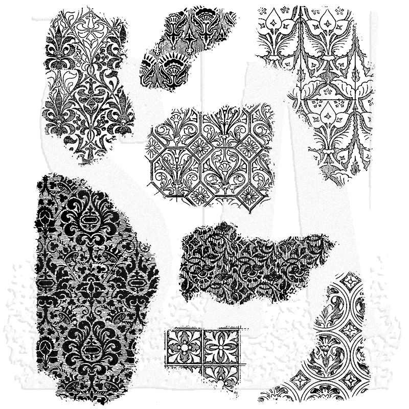 Tim Holtz Cling Mount Stamps - Fragments CMS368