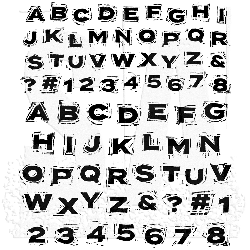 Rubber Stamps Alphabet Letters Numbers Tim Holtz Cotton Fabric Print BTY D369.19 