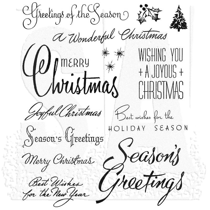Stampers Anonymous Tim Holtz Cling Rubber Stamps, Holiday Postmarks CMS323,  Christmas Stamping/collage/mixed Media, Tim Holtz Stamp 