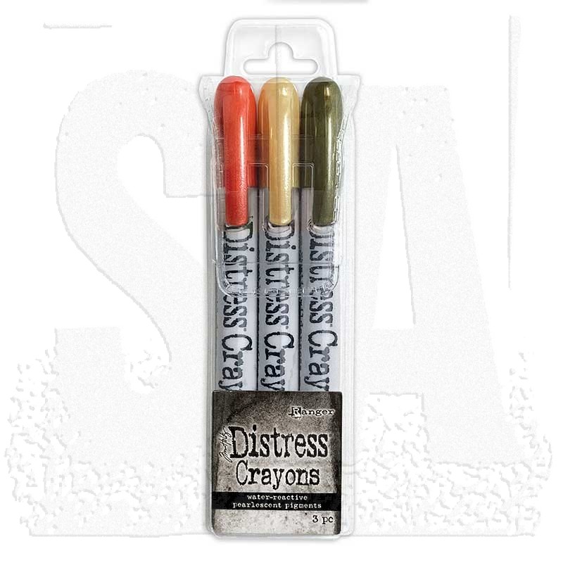 Tim Holtz Distress Pearlescent Crayons: Halloween Set 5 - TSHK84341
