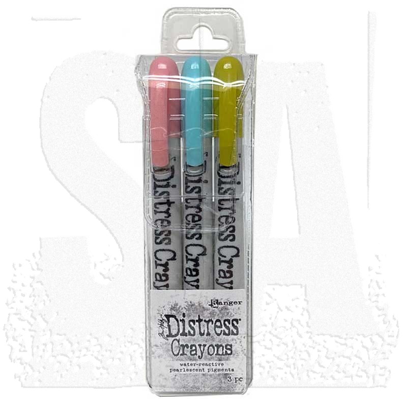 Tim Holtz Distress Crayon Holiday Set 1 & 2 New in Package Limited Edition