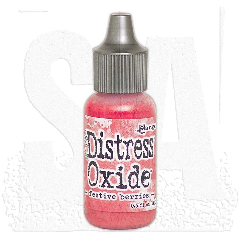 distress oxide - festive berries