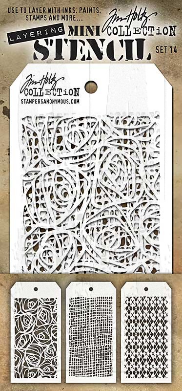 Tim Holtz Layering Stencil - Burlap THS007