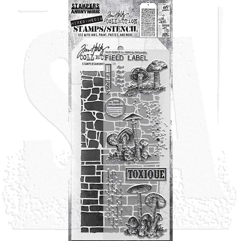 Specimen by Tim Holtz - Cling Mount Stamps - Stampers Anonymous - Sizzix