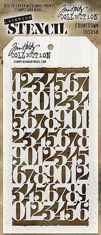 Tim Holtz Layered Stencil - Numberic