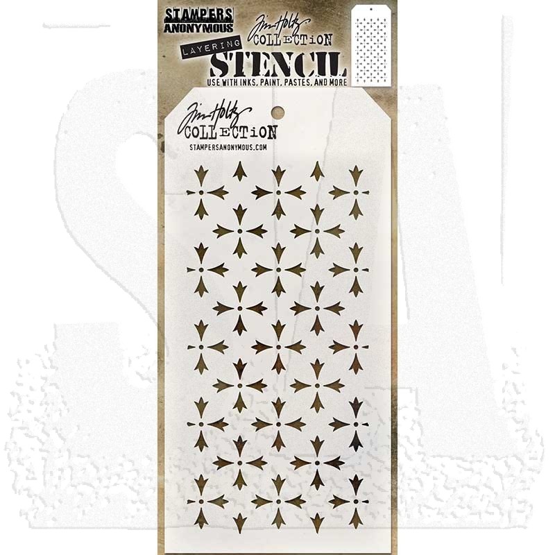 Tim Holtz Layering Stencil - Crossed THS090