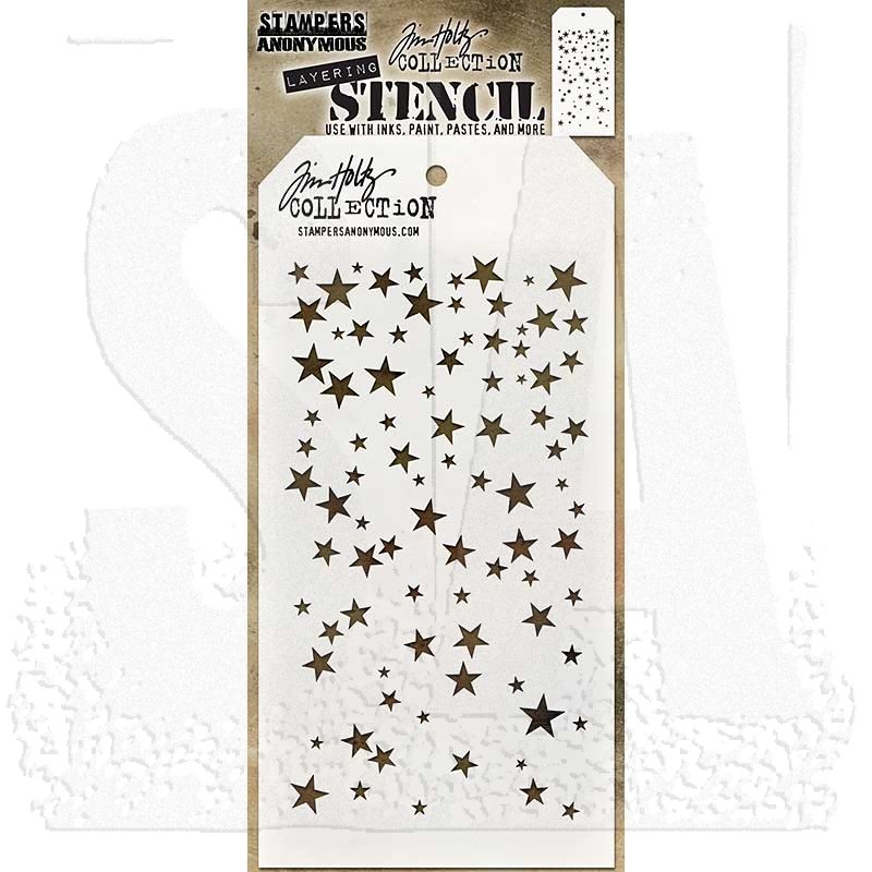 6x6inches Big Bang Stars Stencil for DIY Scrapbooking Embossing