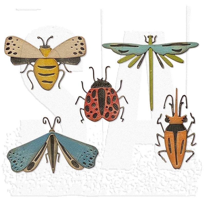 Download Sizzix Thinlits Die Set Funky Insects 665364