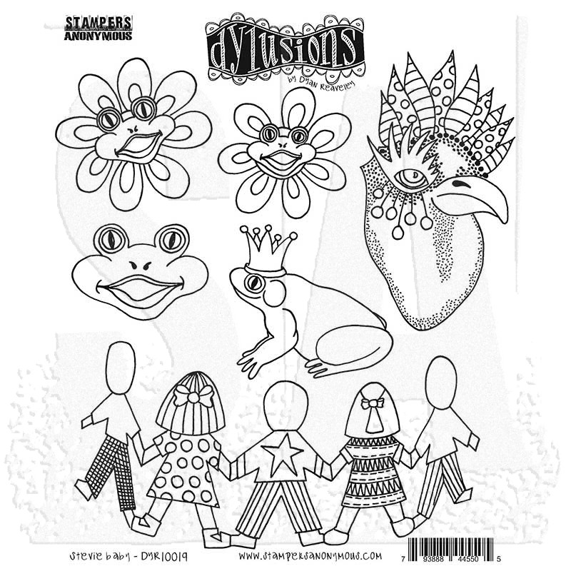 Dylusions Cling Mount Stamps: Stevie Baby DYR10019