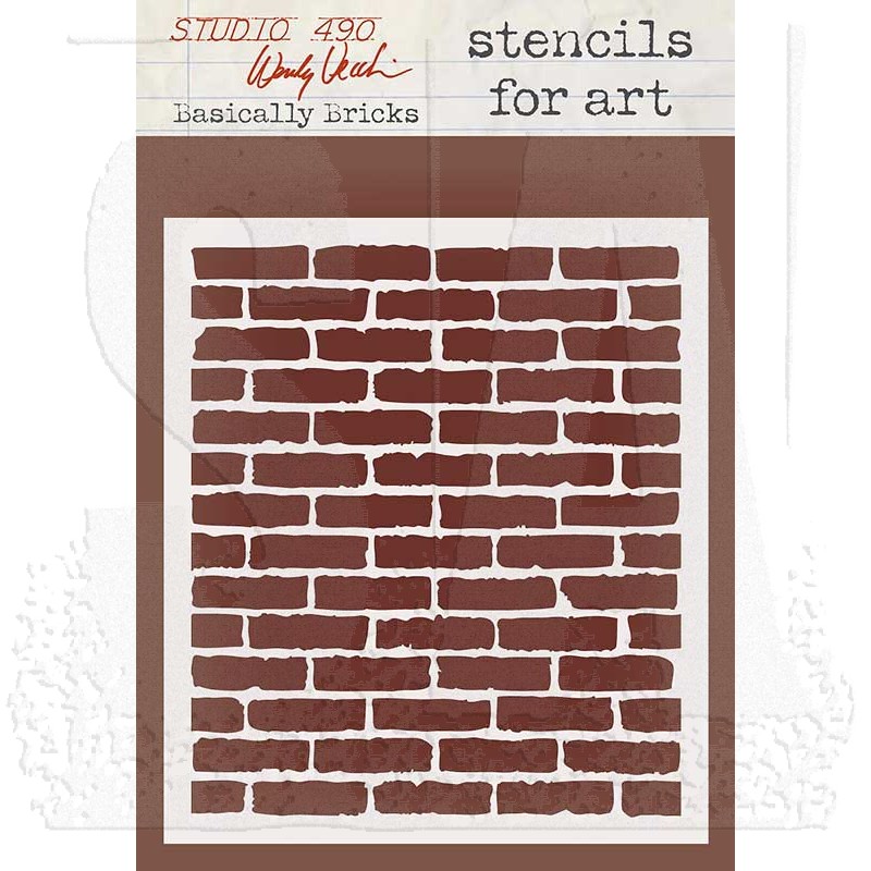 Brick Stencil  Bee's Baked Art Supplies and Artfully Designed