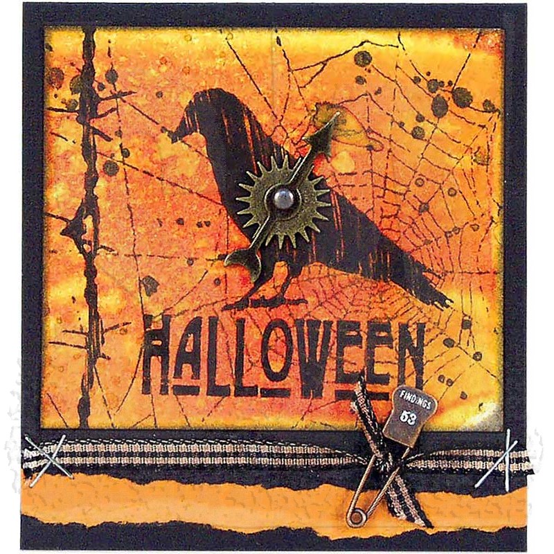  Stampers Anonymous Tim Holtz Cling Mount Halloween Rubber Stamps:  Regions Beyond CMS274 : Arts, Crafts & Sewing