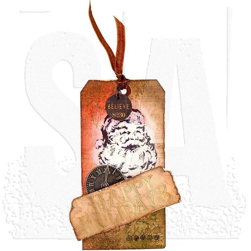 Tim Holtz Cling Rubber Stamps - Festive Sounds CMS048