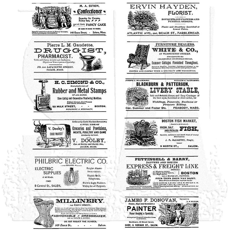 Stampers Anonymous CMS Set THoltz StampersA Cling Stamp Newsprint & Type