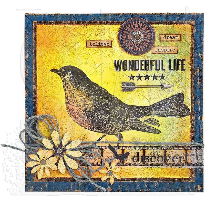 Tim Holtz 7X8.5 Cling Stamps: Jolly Holiday, by Stampers Anonymous ( –  Only One Life Creations