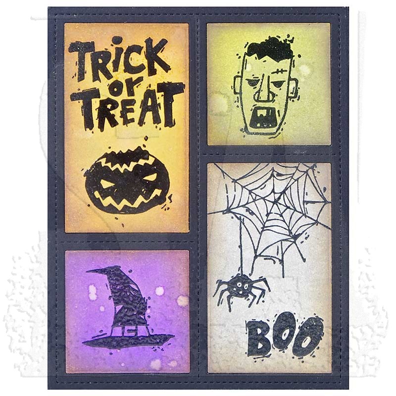 Spooky Scribbles Stampers Anonymous Tim Holtz Cling Rubber Stamps CMS349 