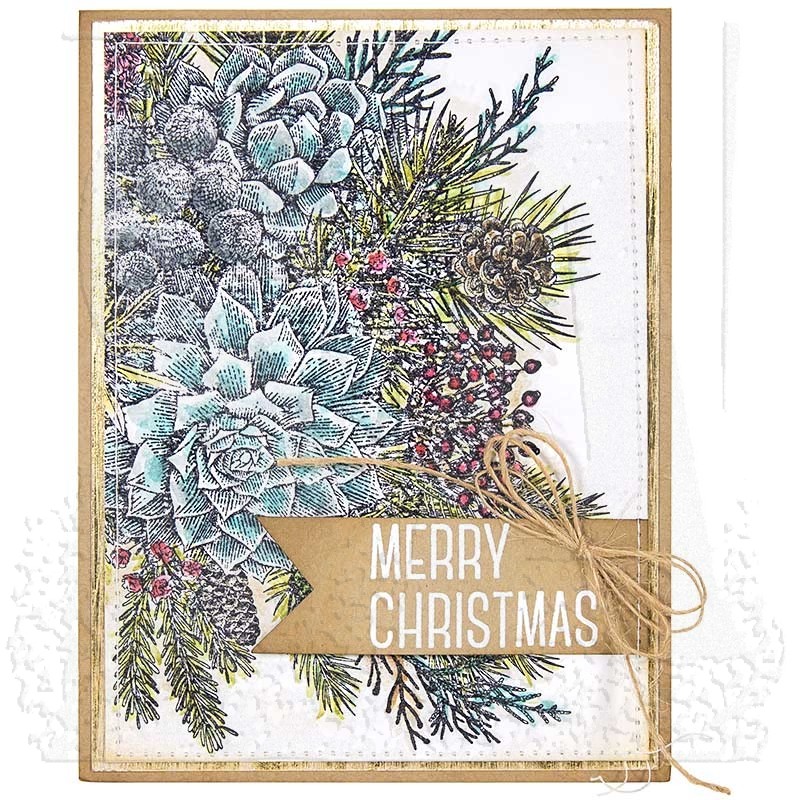 Tim Holtz Cling Rubber Stamps - Yuletide Gatherings CMS390