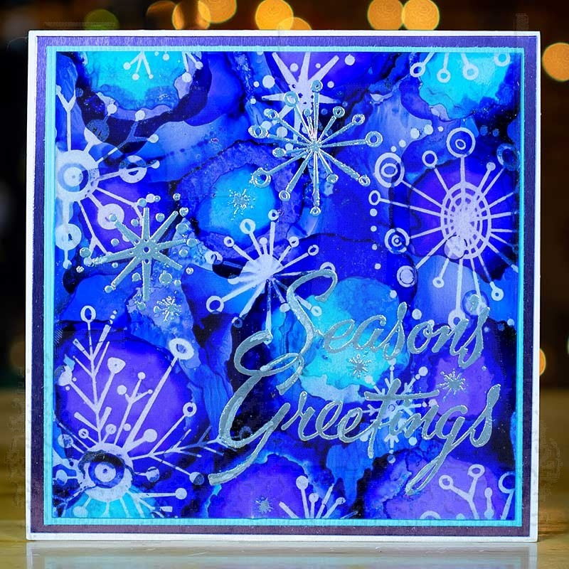 Tim Holtz Cling Mount Stamps: Swirly Snowflakes CMS319