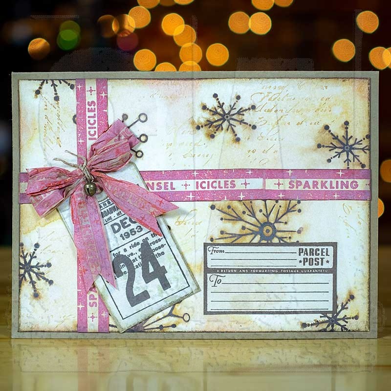 Tim Holtz Stampers Anonymous Holidays 2020 Vintage Holidays Cling Stamp Set CMS423