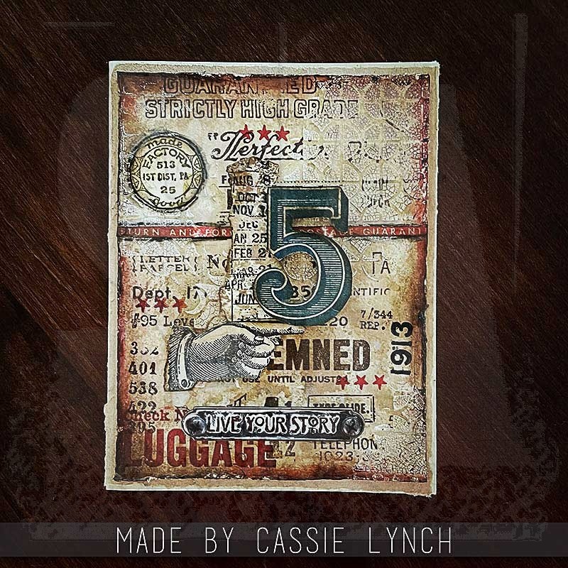 Stampers Anonymous Tim Holtz Stamps Tattered Elements CMS018