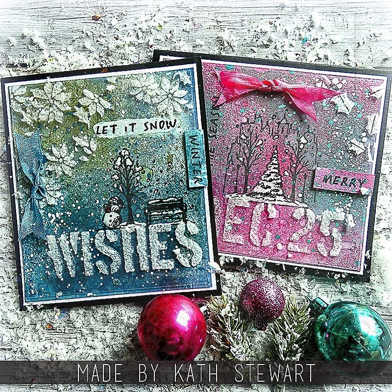 Tim Holtz Cling Stamps 7X8.5 Tattered Christmas