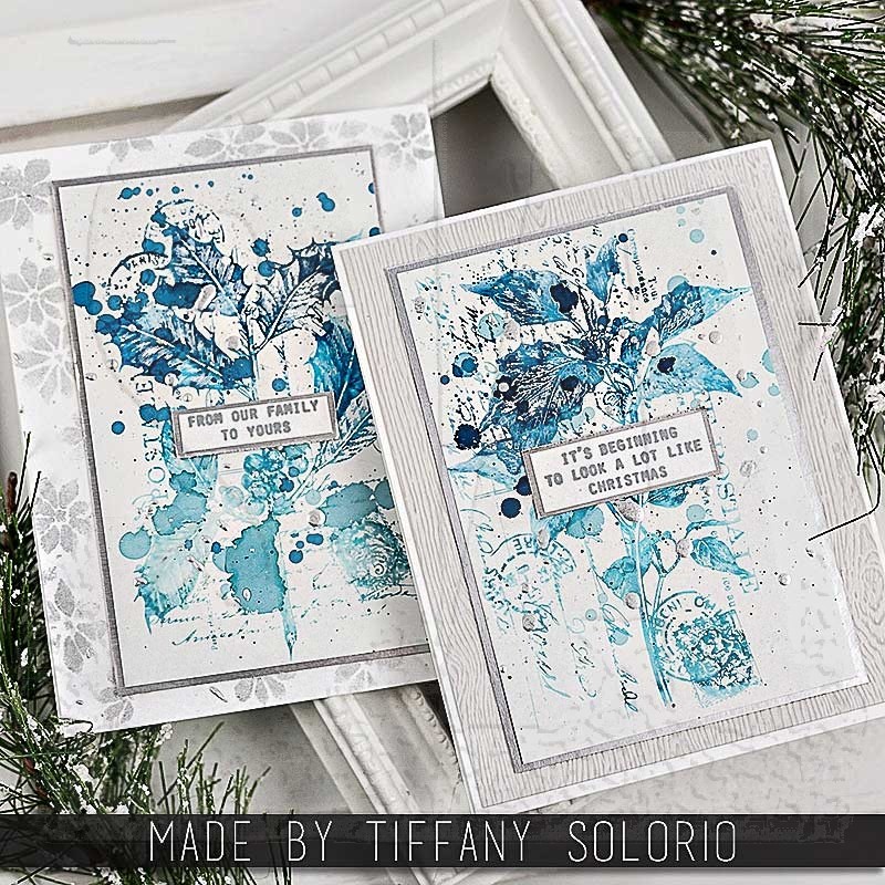 Tim Holtz Cling Mount Stamps: Festive Collage CMS459