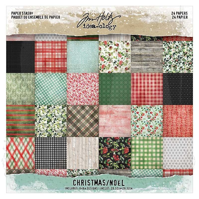 Tim Holtz Ideaology Christmas Mini Paper Stash TH94085