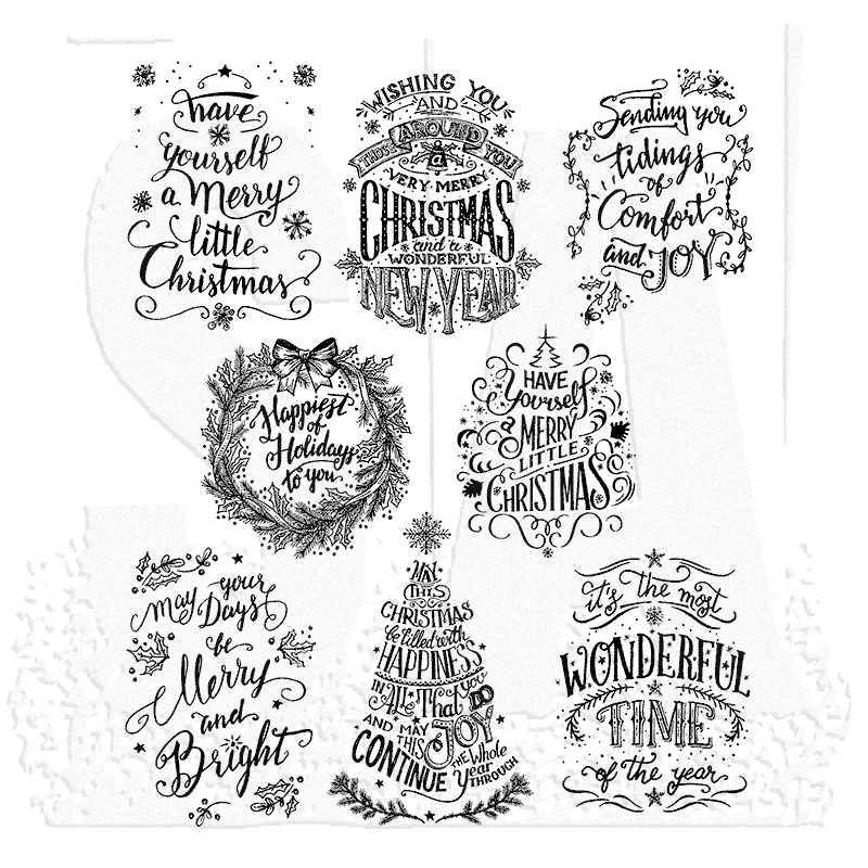 Stampers Anonymous CMS287 Tim Holtz Cling Stamps 7X8.5-Doodle Greetings, 