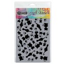 Dylusions Small Stencil: It's Raining Cats - DYS49845