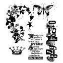 Tim Holtz Cling Mount Stamps - Fairy Tale Frenzy CMS058