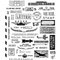 Tim Holtz Cling Mount Stamps - Correspondence CMS225