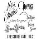 Tim Holtz Cling Mount Stamps - Christmastime CMS352