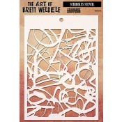 Brett Weldele Stencil - Scribbles BWS-005