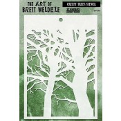 Brett Weldele Stencil - Creepy Trees BWS-004