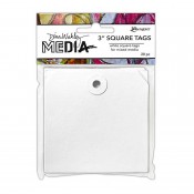 Dina Wakley Media: Square Tags, 3" MDA87632