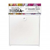 Dina Wakley Media: Square Tags, 4" MDA87649