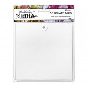 Dina Wakley Media: Square Tags, 5" MDA87656