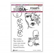 Dina Wakley Cling Mount Stamps: You Matter MDR83290