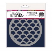 Dina Wakley Media Stencil: Scales Coaster - MDS84969