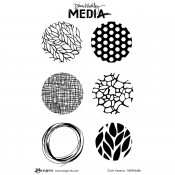 Dina Wakley Media Cling Mount Stamps: Circle Patterns MDR55686