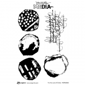 Dina Wakley Media Cling Mount Stamps: For The Love of Circles MDR63865