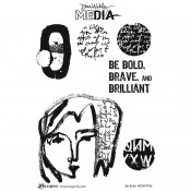 Dina Wakley Cling Mount Stamps: Be Bold MDR74786