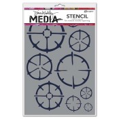 Dina Wakley Media Stencil: Wheels - MDS45588