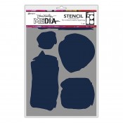 Dina Wakley Media Stencil: Uneven Shapes MDS68259