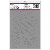 Dina Wakley Media Mask + Stencil: Meandering MDS74588